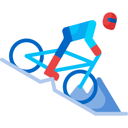bicycle accident cycling blue