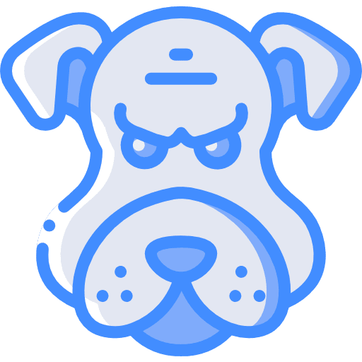 dog bites blue