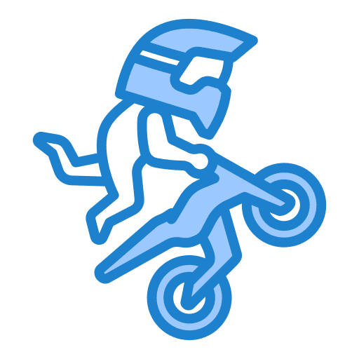 motorcycle accident blue