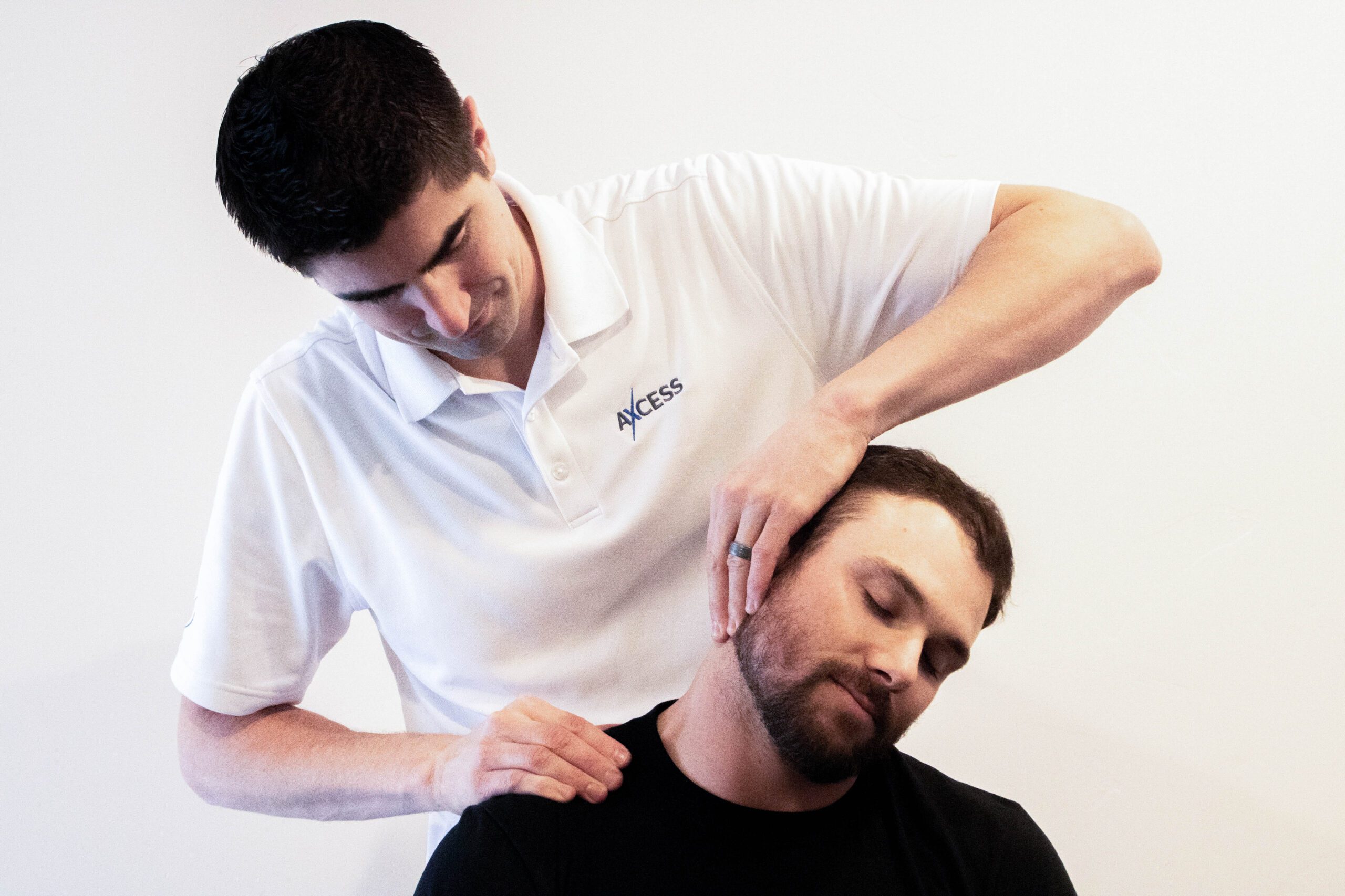 personal injury doctor working on patient