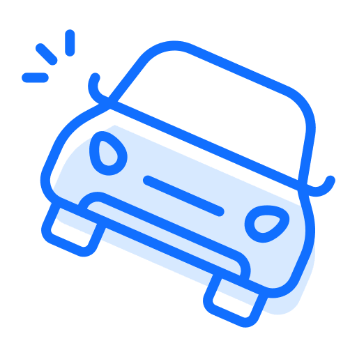 Personal Injury Lawyer car accident blue