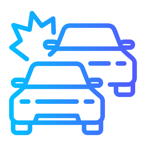 Personal Injury Lawyer hit and run car accident blue