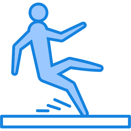 Personal Injury Lawyer slip and fall accident blue
